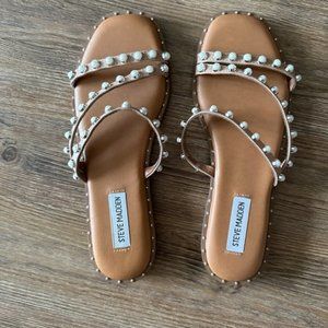 STEVE MADDEN Pearl Slide Sandals Flip Flops